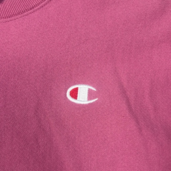 Champion Reverse Weave Women’s Size LARGE Sweatshirt Pink - Picture 2 of 9